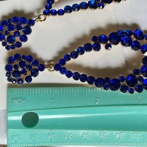 Royal Blue Pageant Earrings